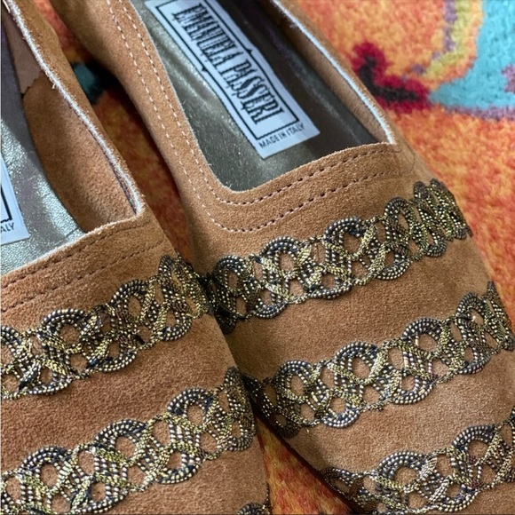 Vintage 1990 Emanuela Passeri Suede Flats - Picture 4 of 8